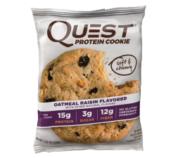 Печенье Quest Cookie Oatmeal &amp; Raisin (12 шт), фото 2