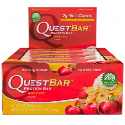 Батончик Quest Nutrition QuestBar Apple pie (Яблочный пирог) 12 шт, фото 1