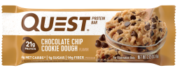 Батончик Quest Nutrition Quest Protein Bar Chocolate Chip Cookie Dough (Печенье с кусочками шоколада),12 шт, фото 2