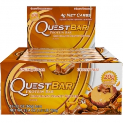 Батончик Quest Nutrition QuestBar Chocolate peanut butter (шоколодно арахисовая паста) 12 шт, фото 1