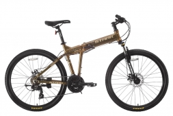 Велосипед Stark'17 Cobra 26.2 D коричнево-желтый 17,5&quot;
