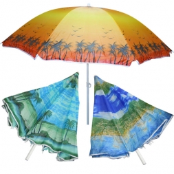 Зонтик-тент пляжный d-170см с функцией наклона в пакете