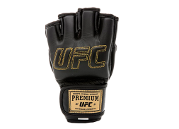 (UFC Премиальные MMA тренировочные перчатки 6 унций чёрные L/XL), фото 1